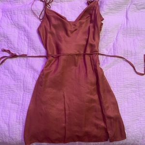 Endless Blu Short Dress with slit